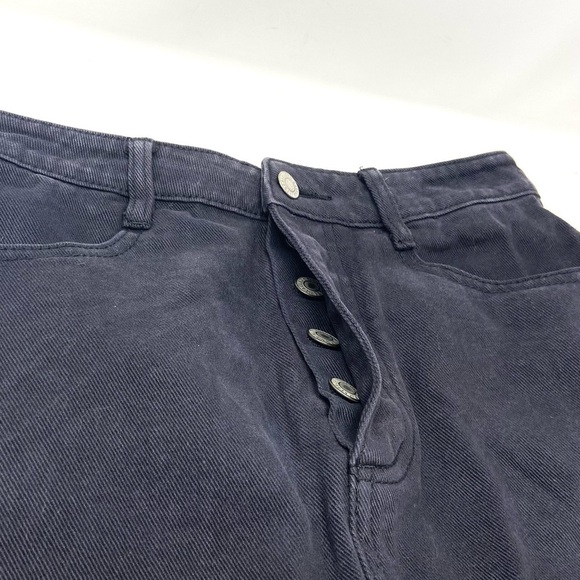 J Galt Black Mini Denim Shirt. Size Medium. - Picture 5 of 6